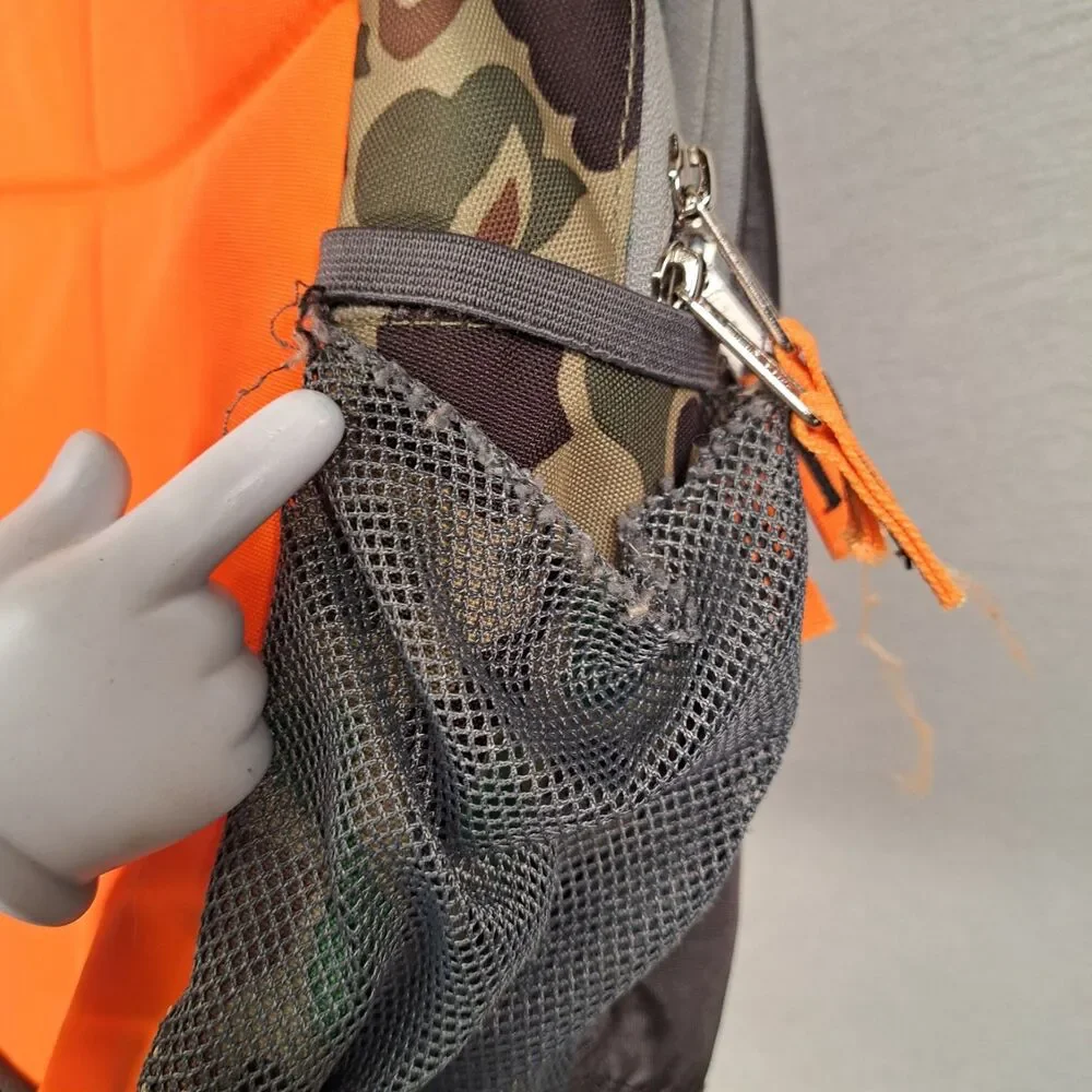 LL Bean Backpack Duck Camo Hunter Orange Pack Original Bookbag Daypack